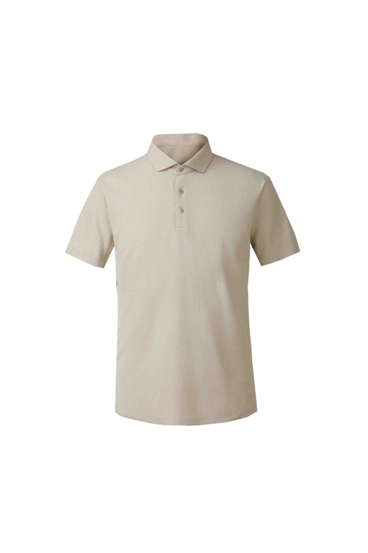 Beige Cotton Polo