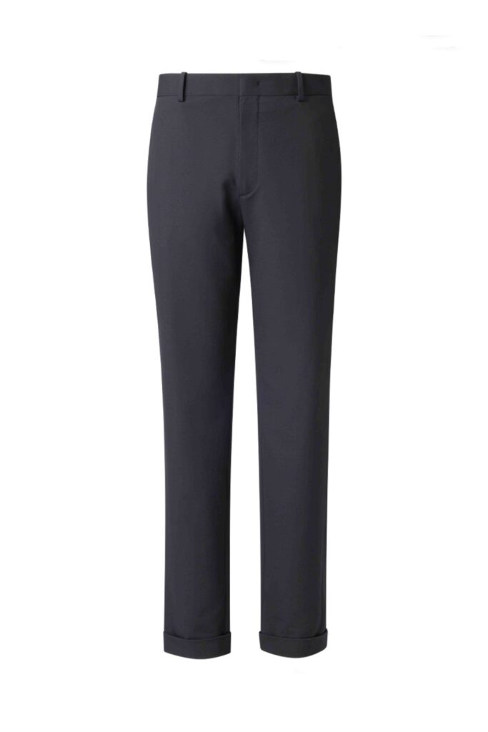 Navy Stretch Cotton Chinos