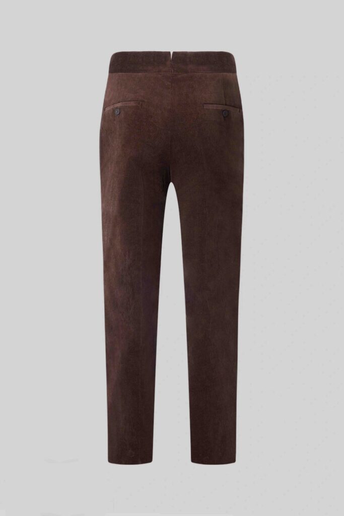 Brown Stretch Corduroy Trousers