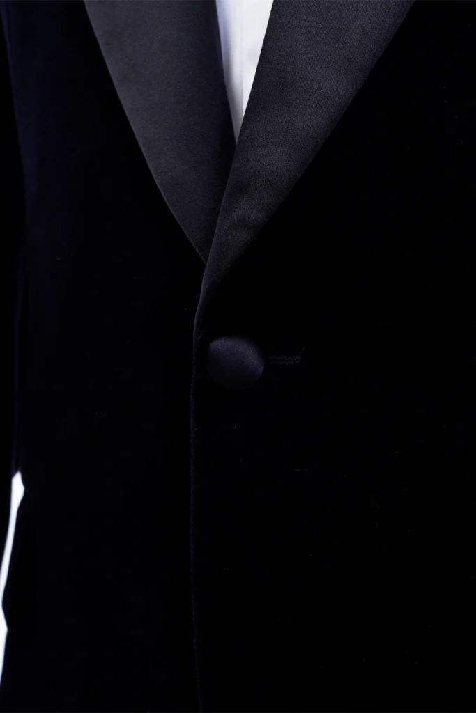 Black Velvet Peak Lapel Tuxedo