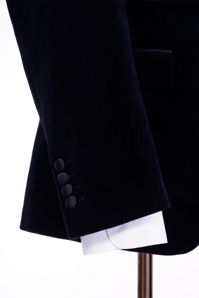 Black Velvet Peak Lapel Tuxedo
