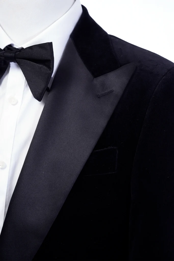Black Velvet Peak Lapel Tuxedo