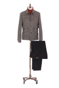 Checked Wool Casual Jacket