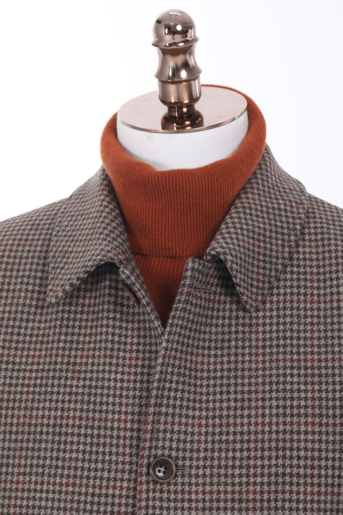 Checked Wool Casual Jacket