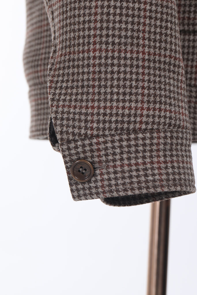 Checked Wool Casual Jacket