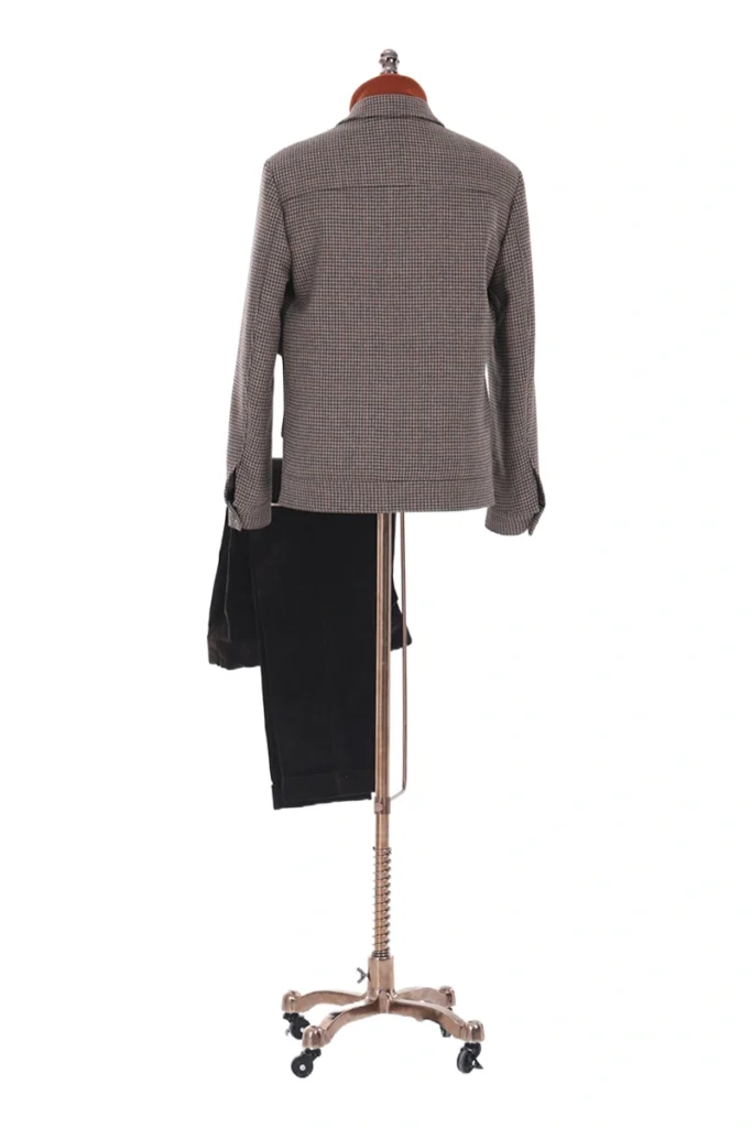 Checked Wool Casual Jacket