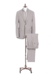 Light Grey U-Series Single-Breasted Suit