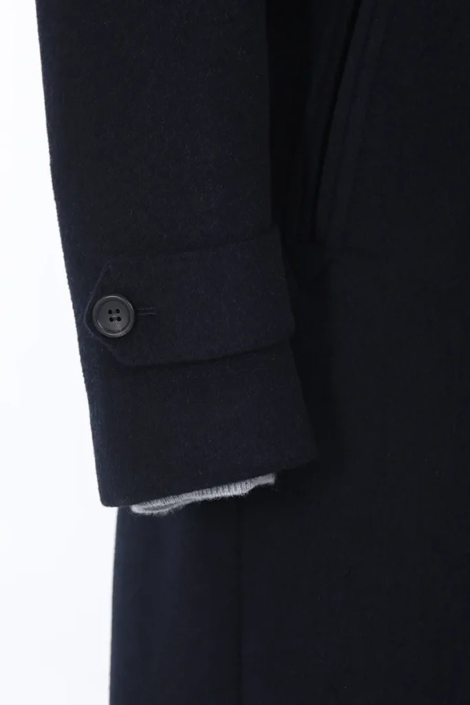 Double-Breasted Navy Overcoat