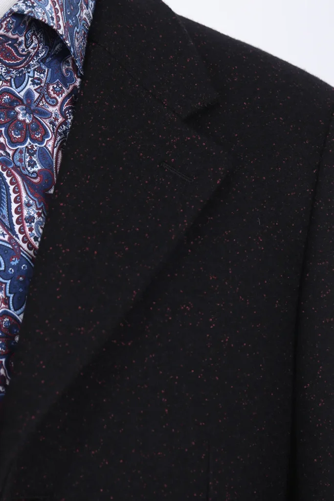 Single-Breasted Black Overcoat