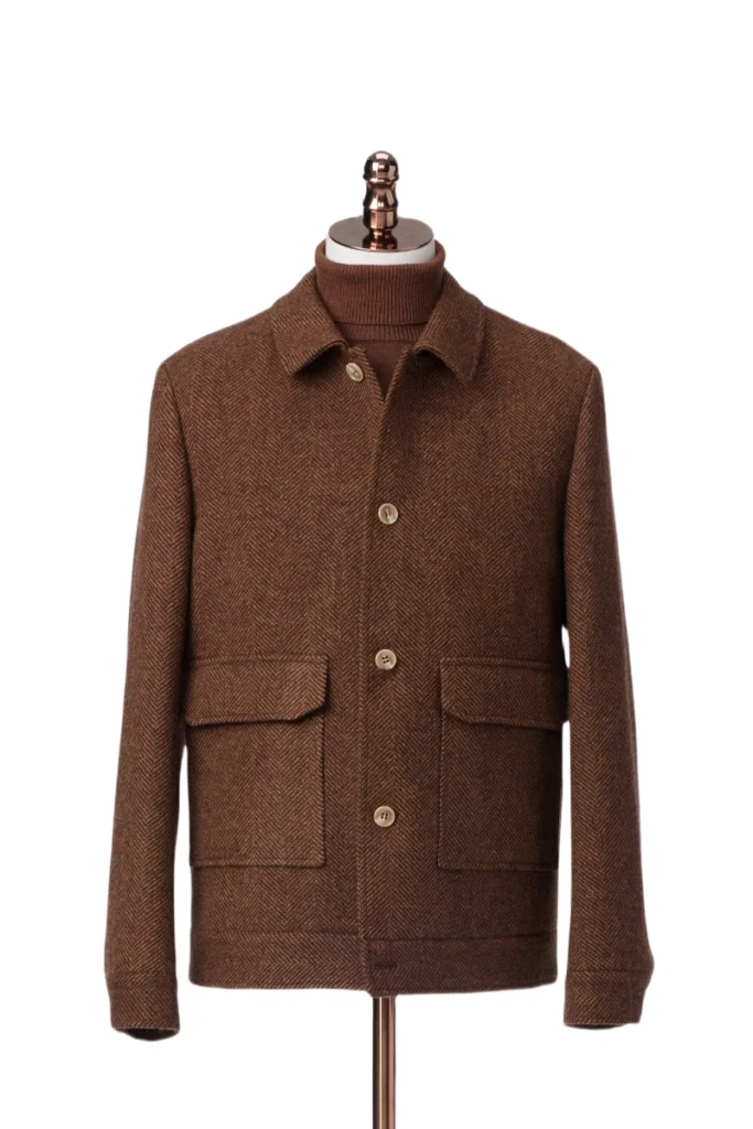 Red Tweed Wool Jacket