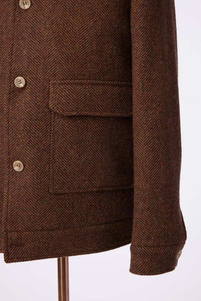 Red Tweed Wool Jacket