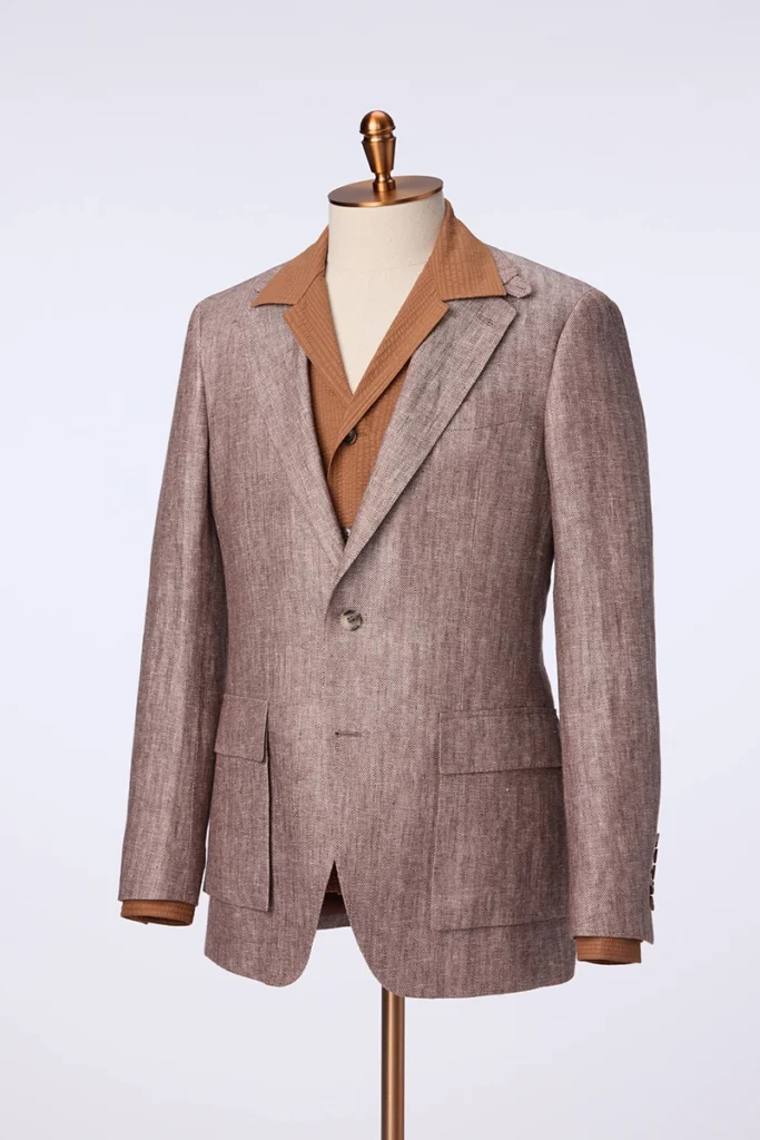 Herringbone Linen Jacket