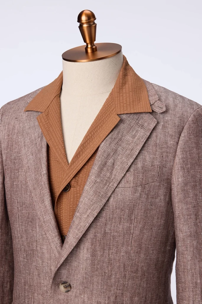 Herringbone Linen Jacket