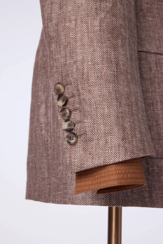 Herringbone Linen Jacket