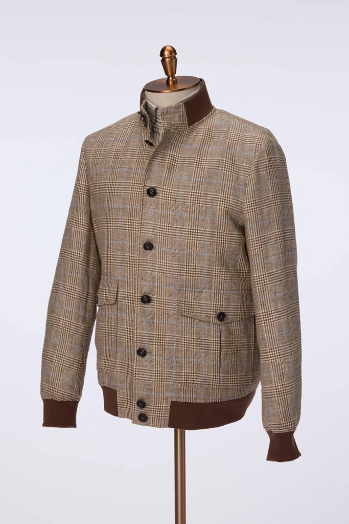 Checked Linen Jacket