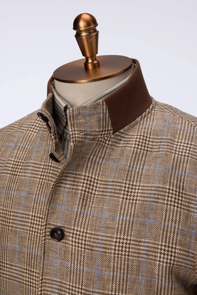 Checked Linen Jacket