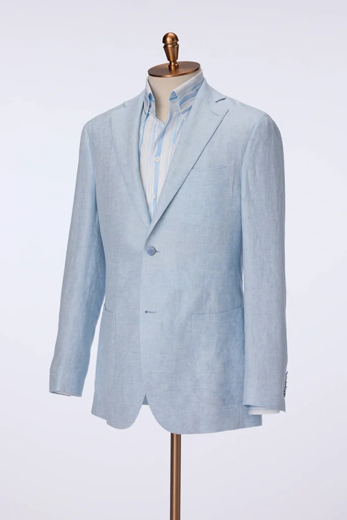 Light Blue Linen Jacket