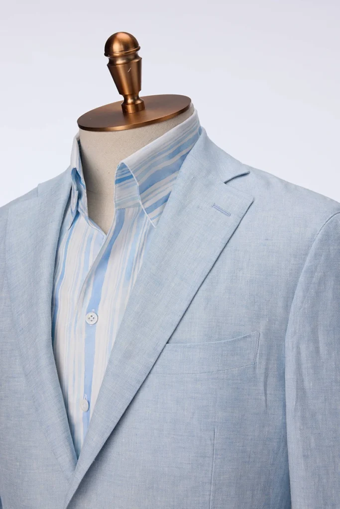 Light Blue Linen Jacket