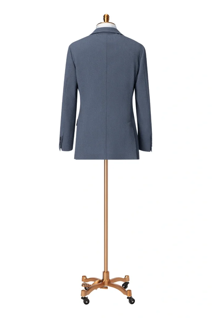 Blue Stretch Wool Jacket