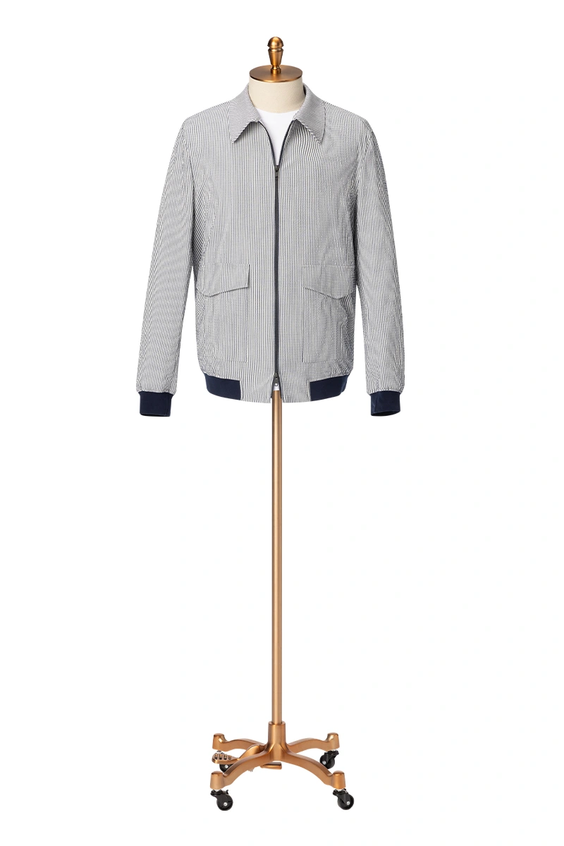 Wool Blend Bubble Gauze Jacket