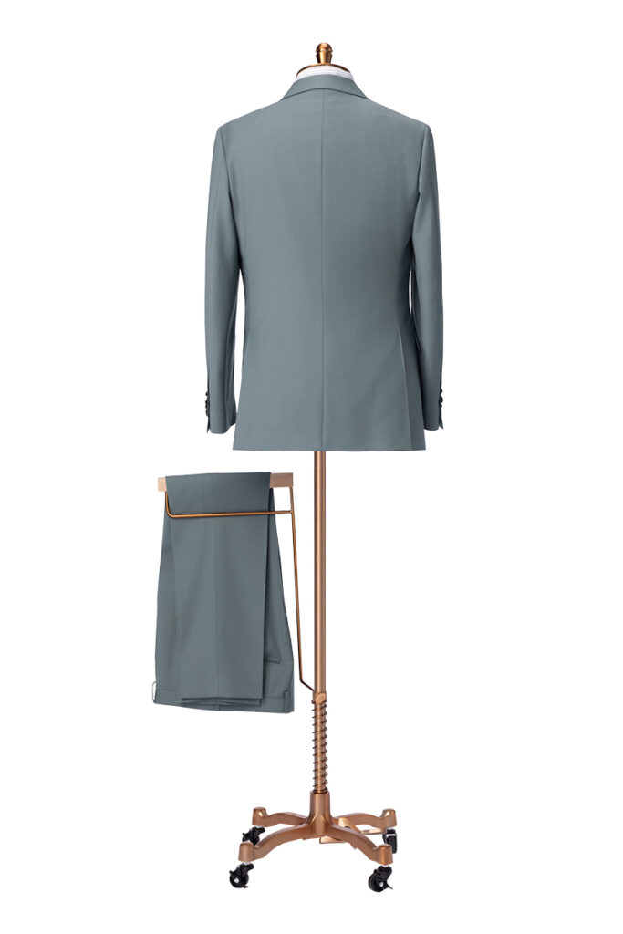 Light Aqua Green Double Breasted Suit