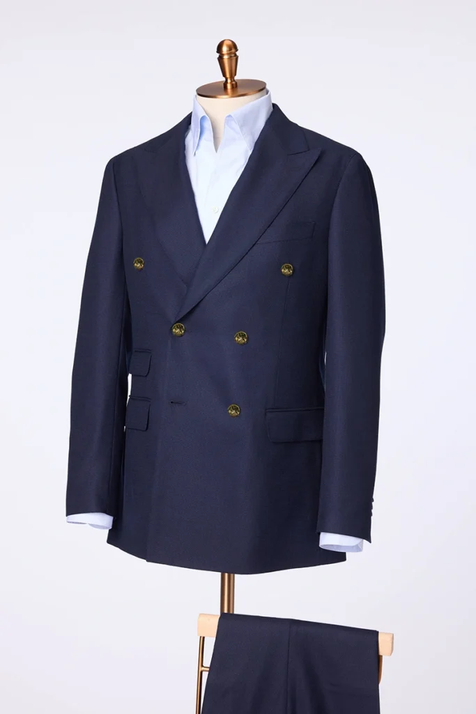 Navy Double Breasted Suit