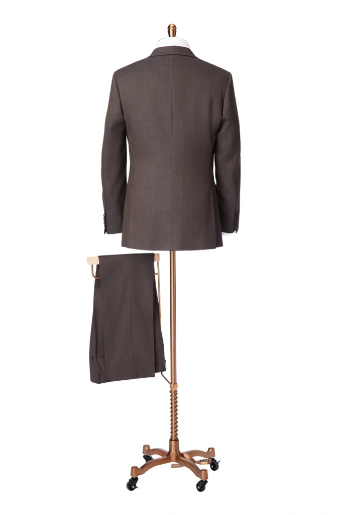 Brown Herringbone Suit