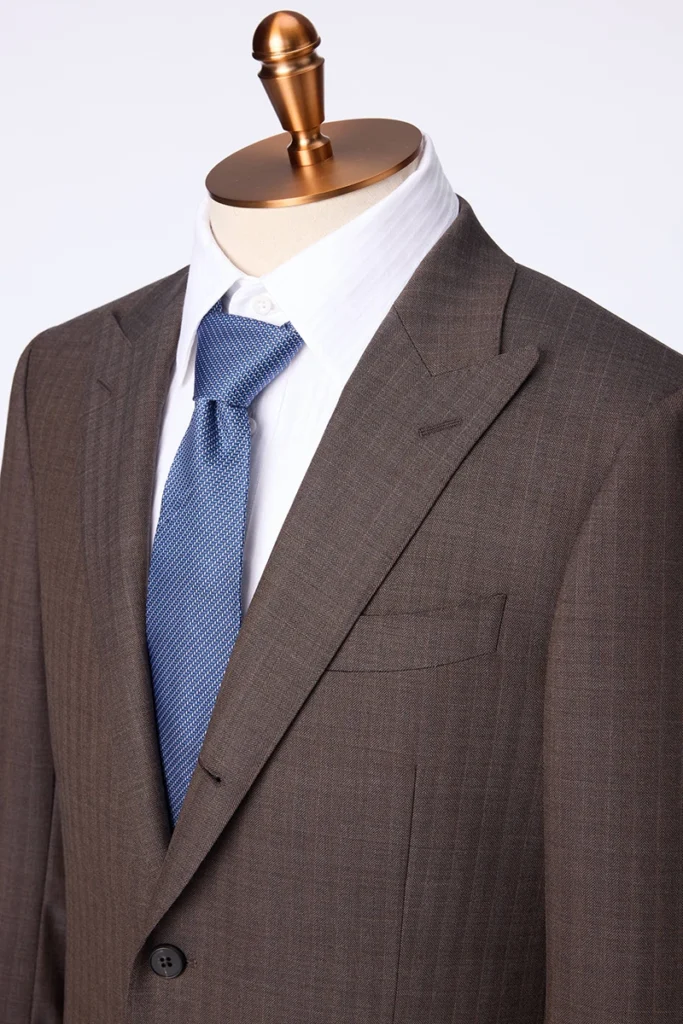 Brown Herringbone Suit
