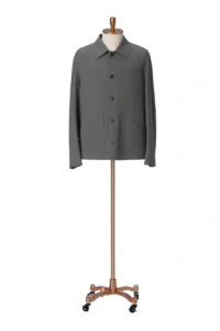 Grey Wool-Stretch Commuter Jacket