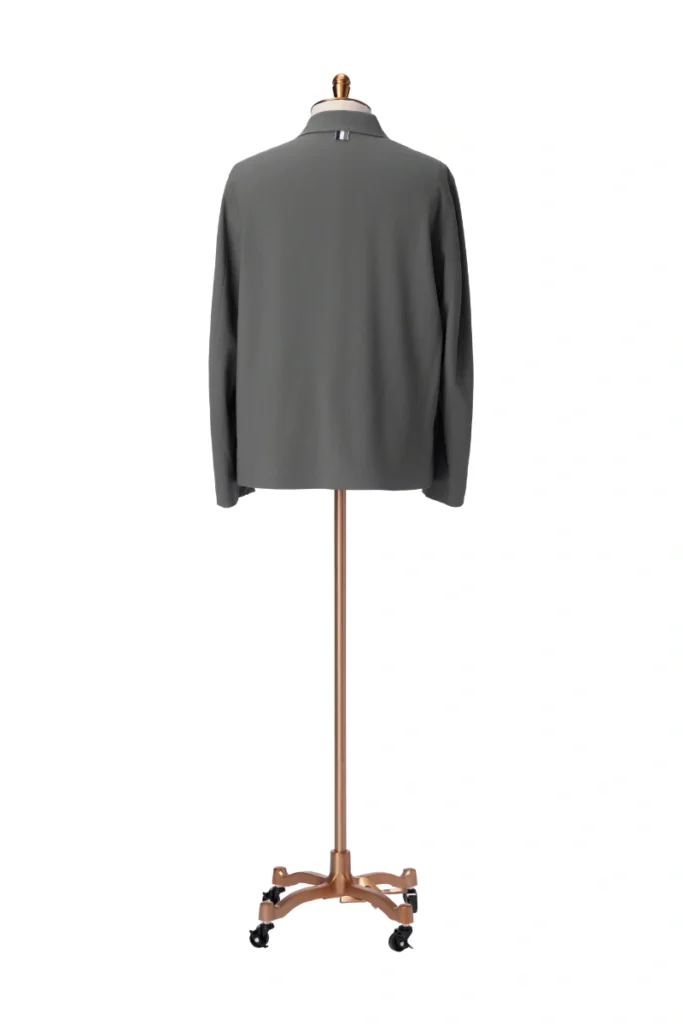 Grey Wool-Stretch Commuter Jacket