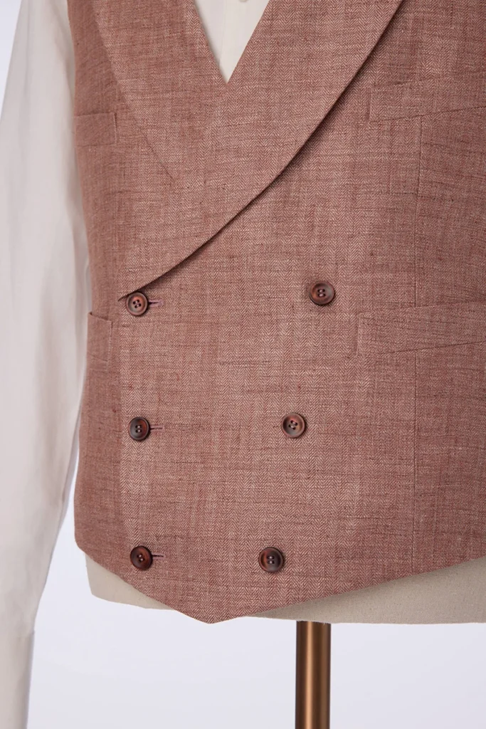 Linen Double-Breasted Waistcoat