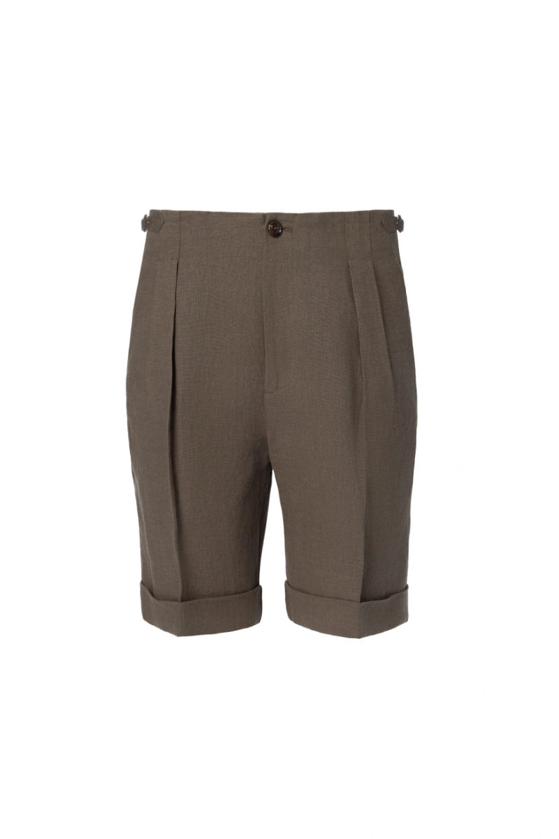 Linen Turned-Up Shorts