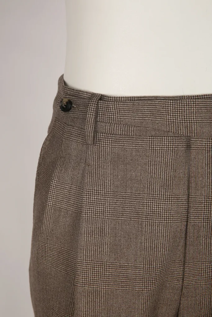 Brown Check Trousers