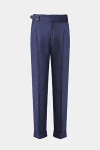 Navy Flannel Trousers