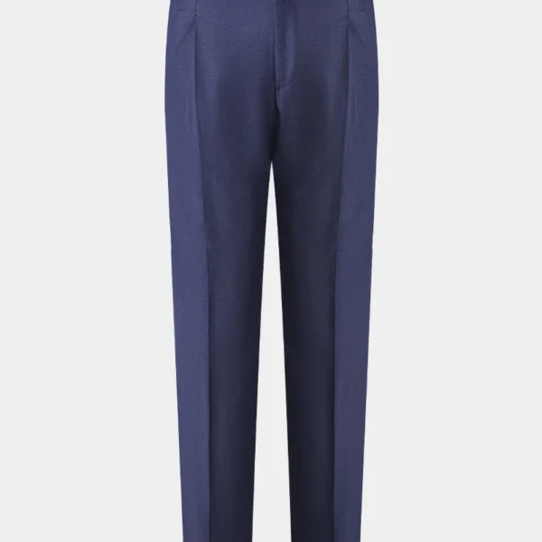 Navy Flannel Trousers