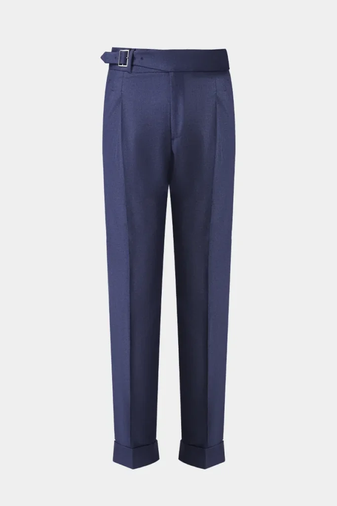 Navy Flannel Trousers