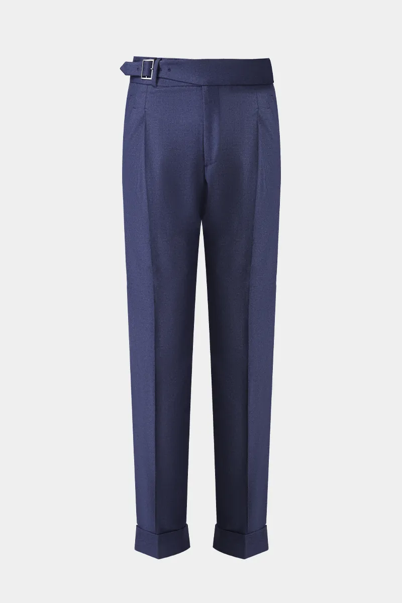 Navy Flannel Trousers