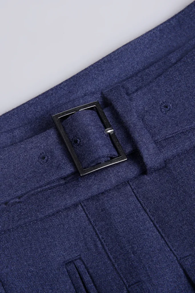 Navy Flannel Trousers