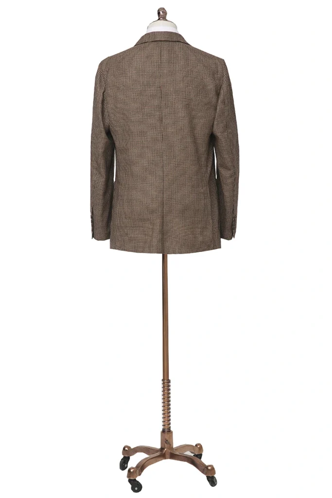 Houndstooth Wool Casual Jacket
