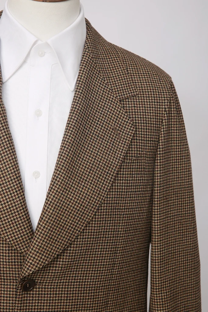 Houndstooth Wool Casual Jacket