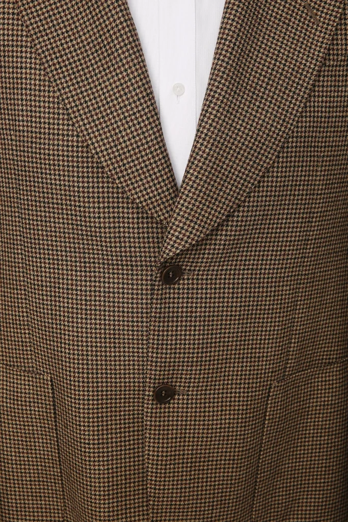 Houndstooth Wool Casual Jacket