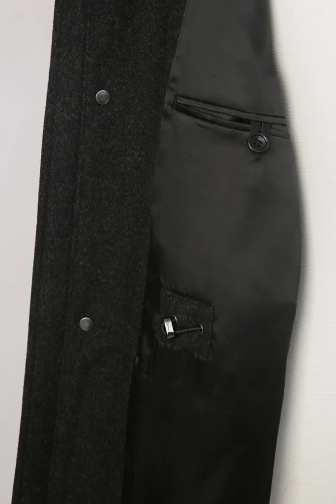 Wool-Cashmere Hooded Coat