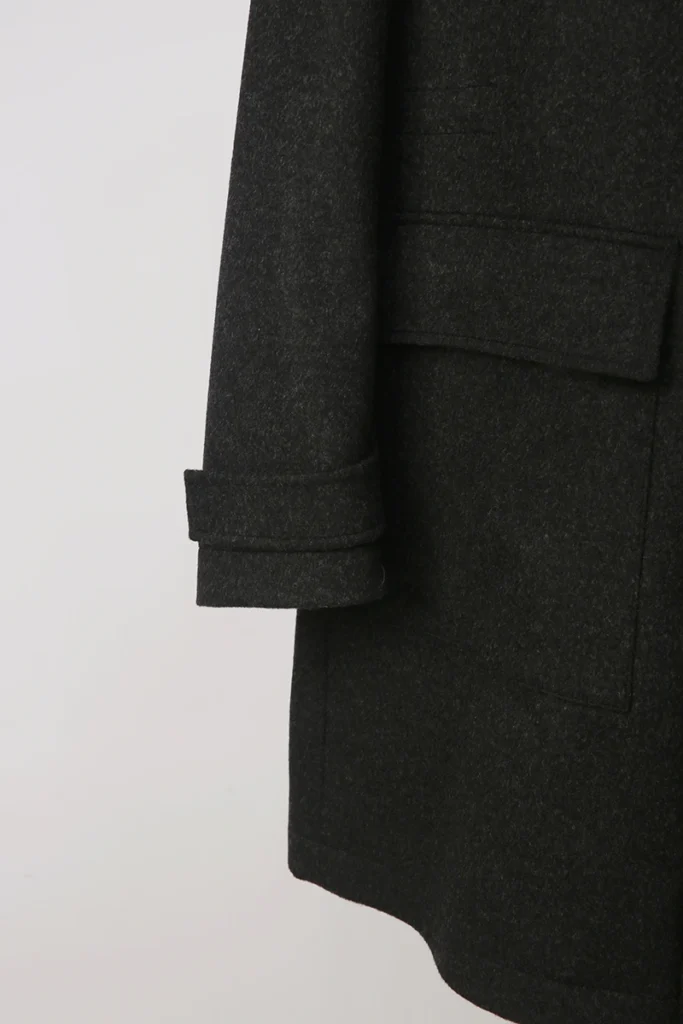 Wool-Cashmere Hooded Coat