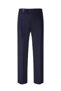 Flannel Blend Pleated Trousers