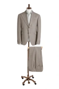 Light Brown Single Breasted Suit