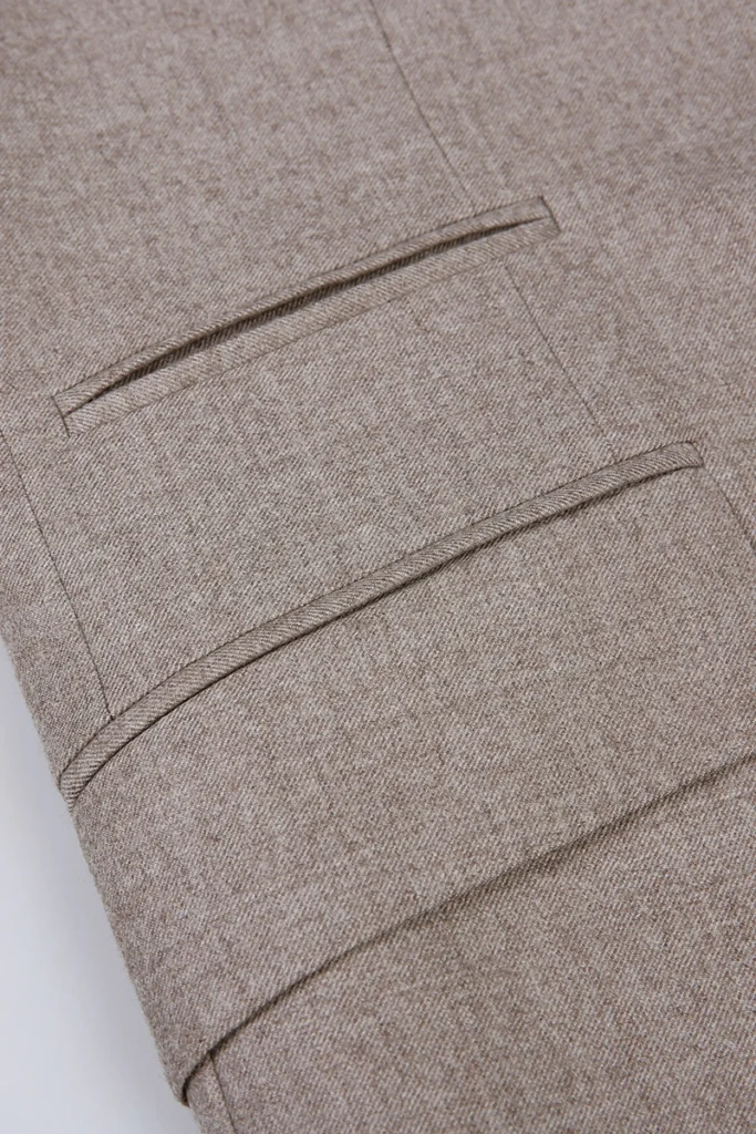 Light Brown Single Breasted Suit