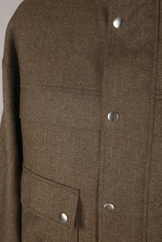 Brown Wool Bomber