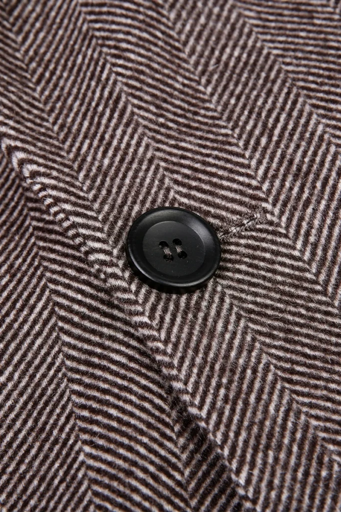 Wide Herringbone Raglan Overcoat