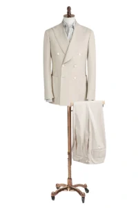 Light Grey Double Breasted Suit