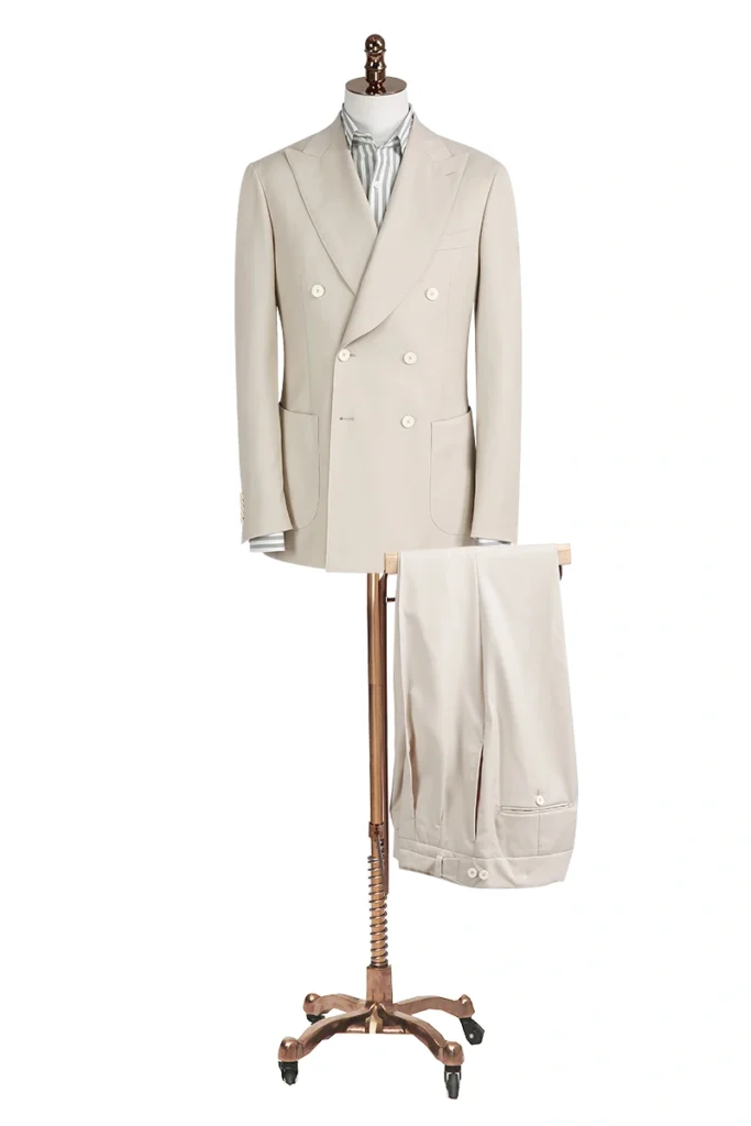 Light Grey Double Breasted Suit